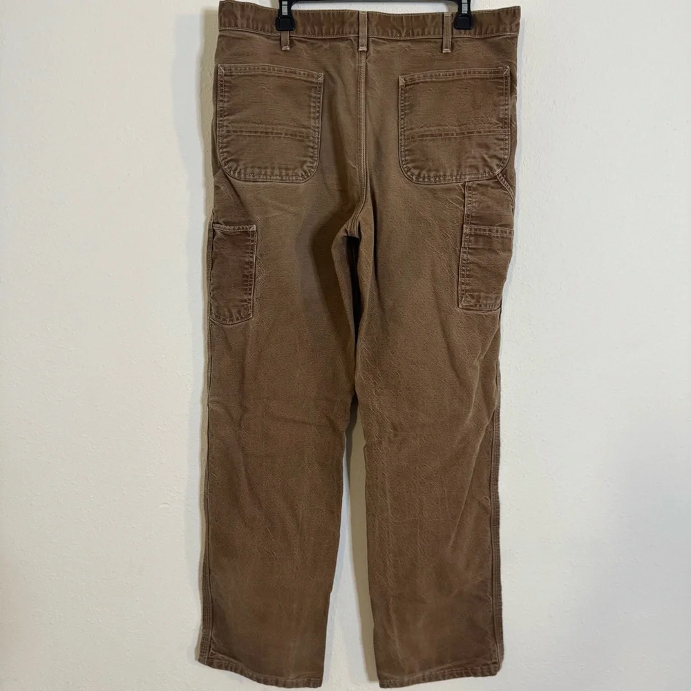 Carhartt Men's workwear original fit canvas Pants in Brown